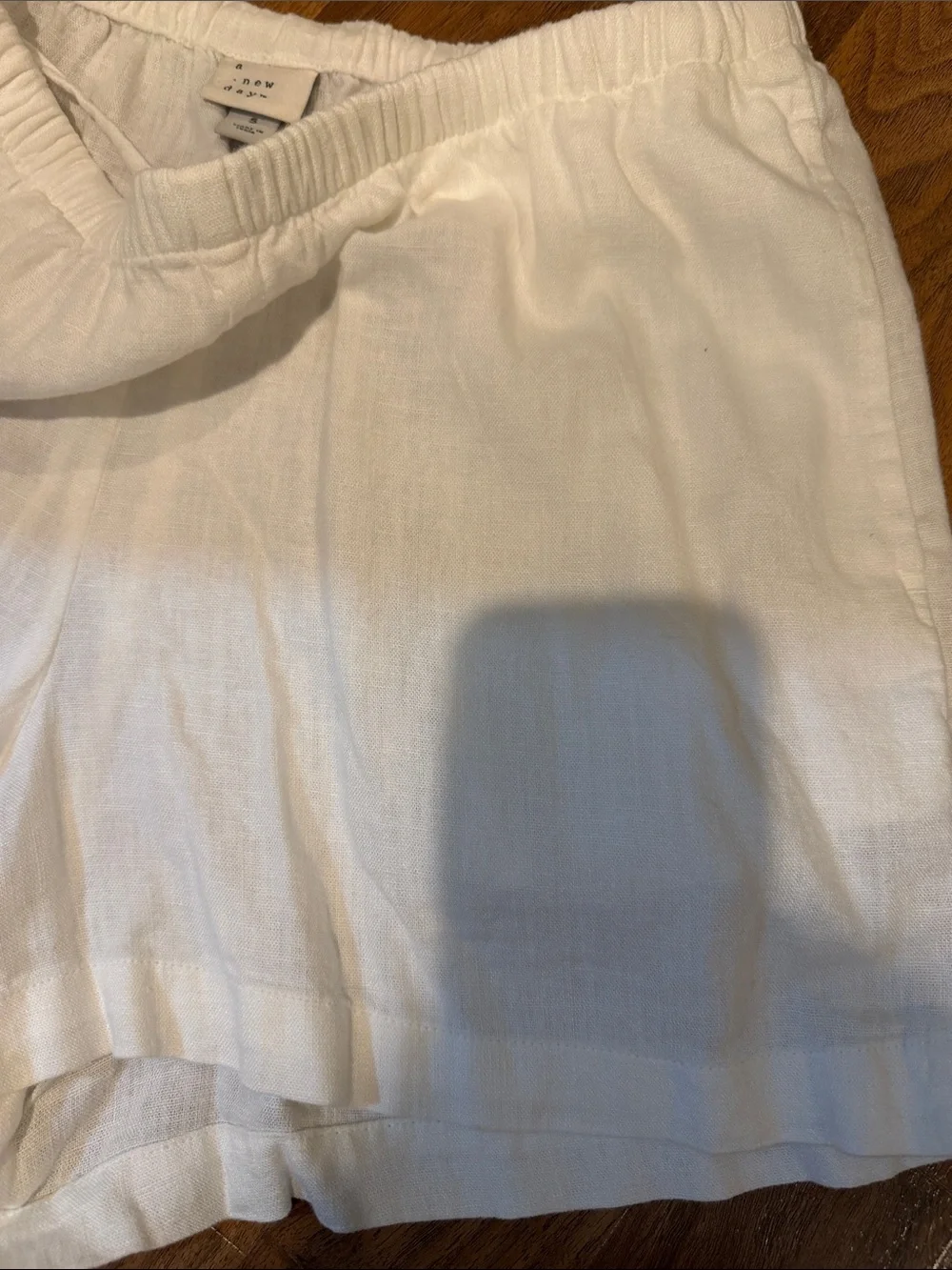a new day White Women's Casual Linen-Look Shorts
